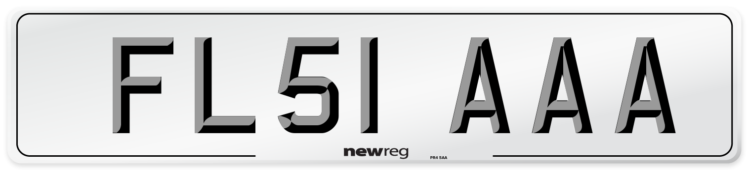 FL51 AAA Number Plate from New Reg